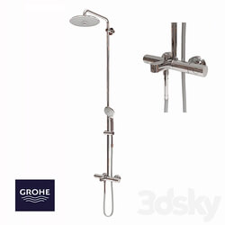 Shower - OM Shower system with bath thermostat Euphoria System 260 