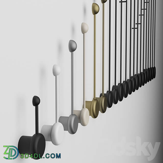 LED wall lamp sconce IT Dots from Integrator 3D Models 3DSKY