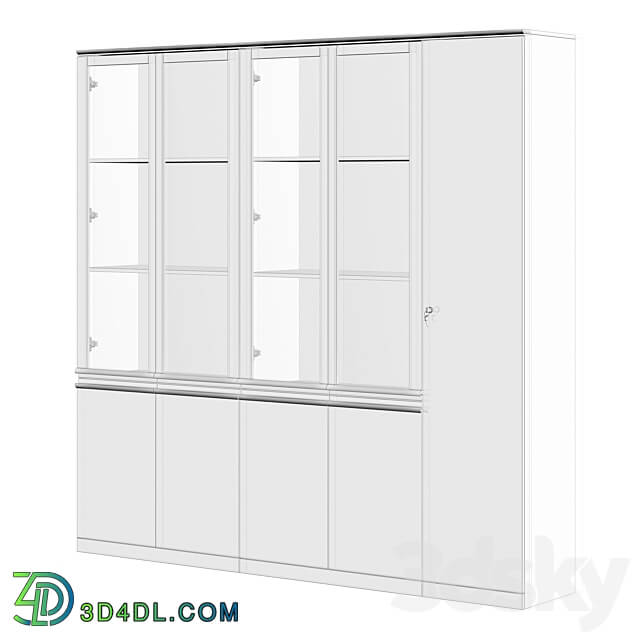 Ohm Combined wardrobe Narrow wardrobe Wardrobe Display cabinets 3D Models 3DSKY