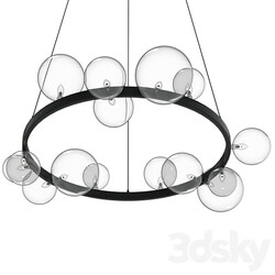 Pendant light - AGATA SP15 BLACK _ TRANSPARENTE 