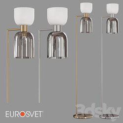 OM Floor lamp Eurosvet 01085 2 Tandem nickel brass 3D Models 3DSKY 