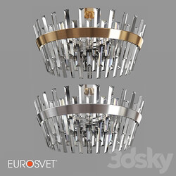 Ceiling lamp - OM Ceiling chandelier with crystal Eurosvet 10111_8 Steccato 