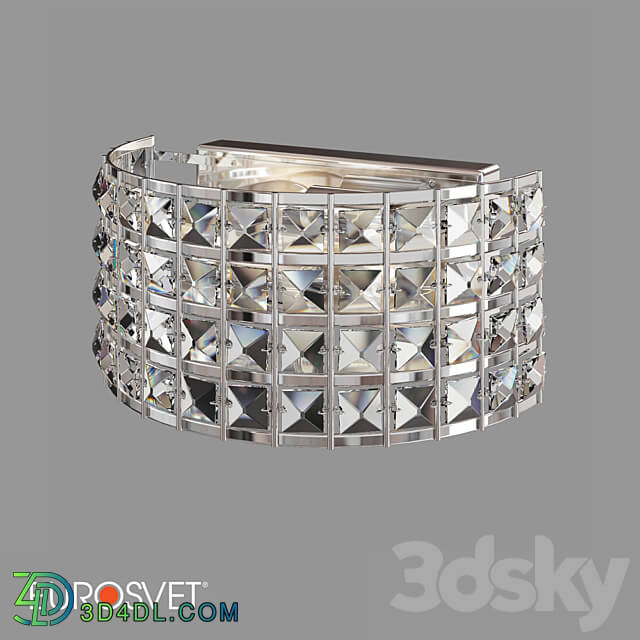 OM Wall lamp with crystal Eurosvet 10115 2 Kira 3D Models 3DSKY
