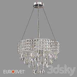 Pendant light - OM Crystal pendant chandelier Eurosvet 10115_5 Kira 