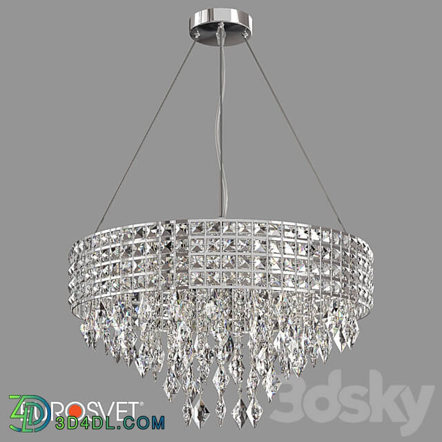 Pendant light - OM Pendant chandelier with crystal Eurosvet 10115_8 Kira