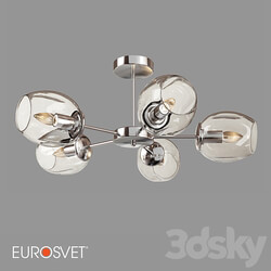 Pendant light - OM Ceiling chandelier with shades Eurosvet 30154_5 Polla 