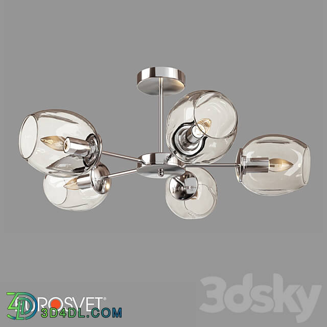 Pendant light - OM Ceiling chandelier with shades Eurosvet 30154_5 Polla