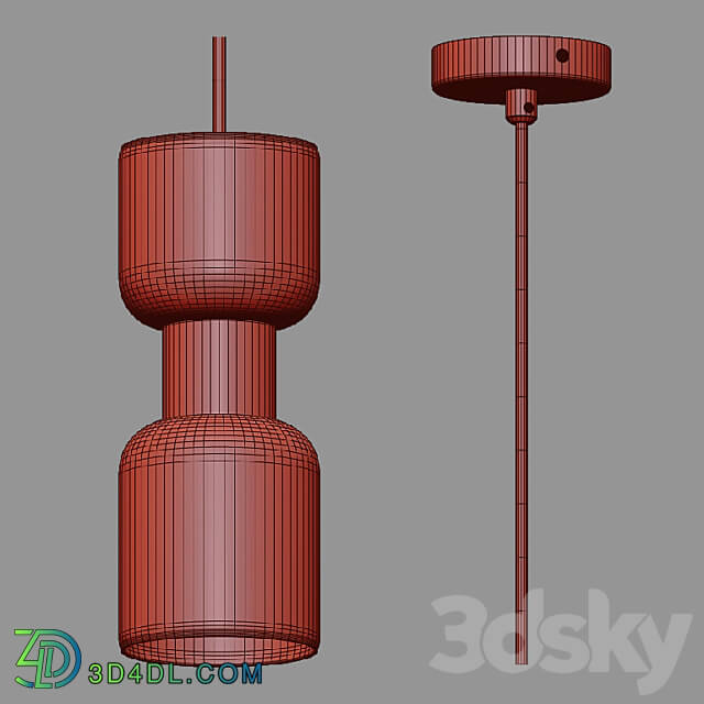 OM Pendant lamp Eurosvet 50118 1 Tandem Pendant light 3D Models 3DSKY