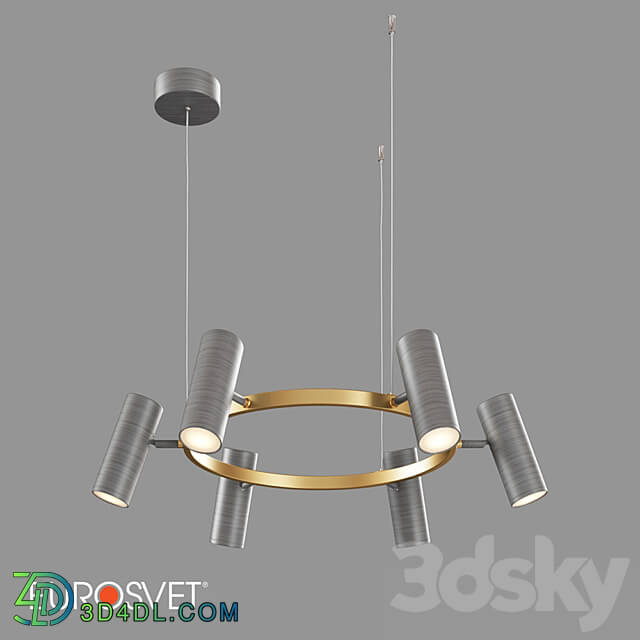 OM Suspended LED luminaire Eurosvet 90103 6 Spacer Pendant light 3D Models 3DSKY