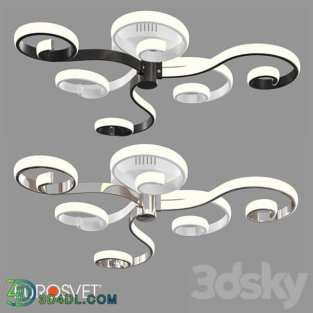 OM LED Ceiling Light Eurosvet 90149 3 Friori Ceiling lamp 3D Models 3DSKY