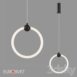 OM Suspended LED luminaire Eurosvet 90166 1 Rim Pendant light 3D Models 3DSKY 