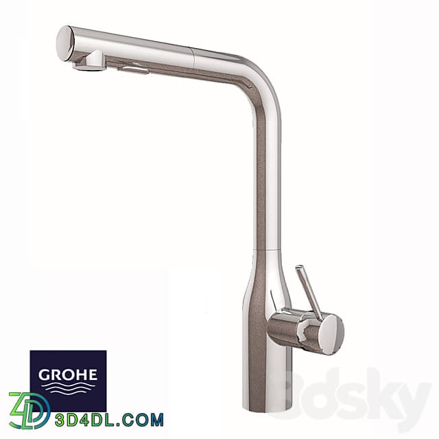 OM Essence Single lever sink mixer Faucet 3D Models 3DSKY