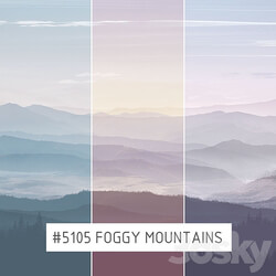 Creativille Wallpapers 5105 Foggy Mountains 3D Models 3DSKY 