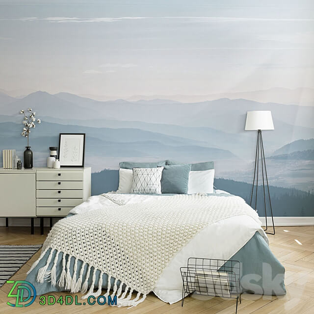 Creativille Wallpapers 5105 Foggy Mountains 3D Models 3DSKY