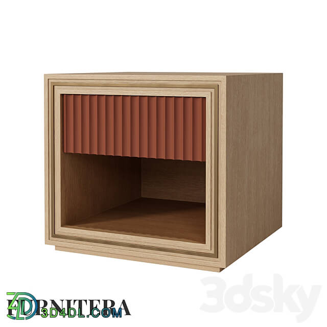 Nolan bedside table in oak veneer Sideboard Chest of drawer 3D Models 3DSKY