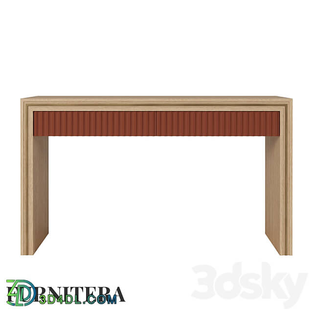 Nolan writing desk in oak veneer Table 3D Models 3DSKY