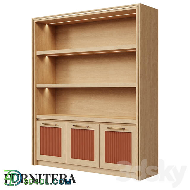 Wardrobe _ Display cabinets - Bookcase Nolan in oak veneer