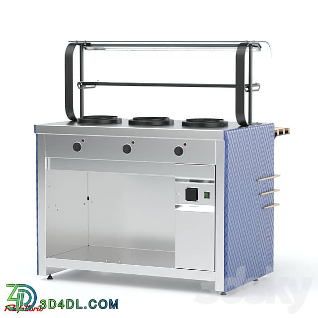 Restaurant - Bain-marie for first courses with electric bowls 5L RM хD Case