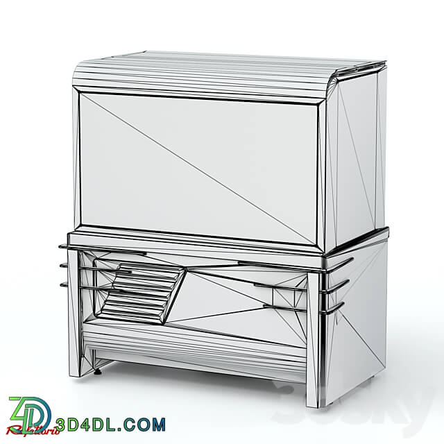 Refrigerated confectionery showcase RC3 Case 3D Models 3DSKY