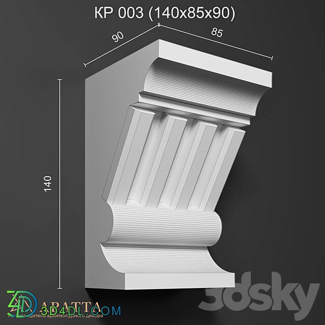 Decorative plaster - Bracket KR 003