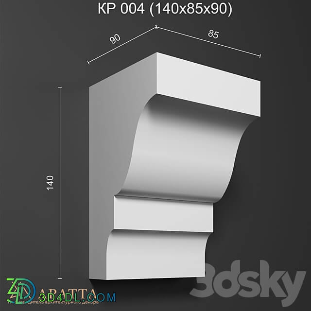 Bracket KR 004 3D Models 3DSKY