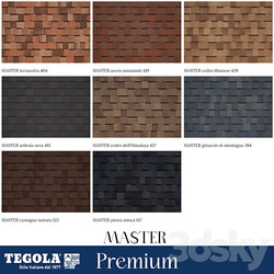 OM Seamless texture of TEGOLA shingles. Premium category. Collection MASTER Miscellaneous 3D Models 3DSKY 