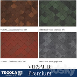 OM Seamless texture of TEGOLA shingles. Premium category. VERSAILLE collection Miscellaneous 3D Models 3DSKY 
