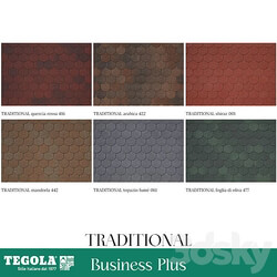 Miscellaneous - OM Seamless texture of TEGOLA shingles. BUSINESS PLUS category. Collection TRADITIONAL 