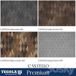 Miscellaneous - OM Seamless texture of TEGOLA shingles. Premium category. Collection CASTELLO 