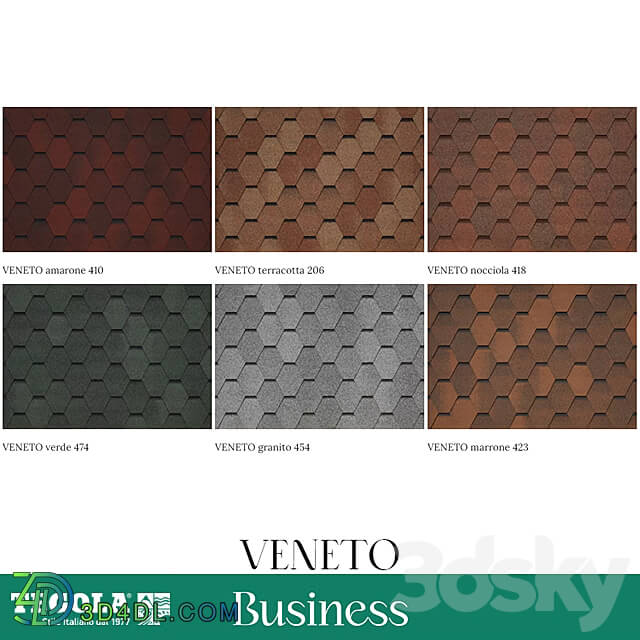 Miscellaneous - OM Seamless texture of TEGOLA shingles. BUSINESS category. VENETO collection