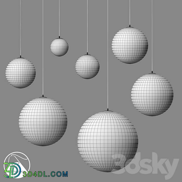 LampsShop.ru PDL2154 Pendant AMELIA Pendant light 3D Models 3DSKY