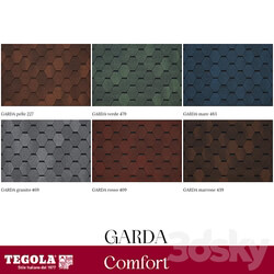 Miscellaneous - OM Seamless texture of TEGOLA shingles. COMFORT category. Collection GARDA 