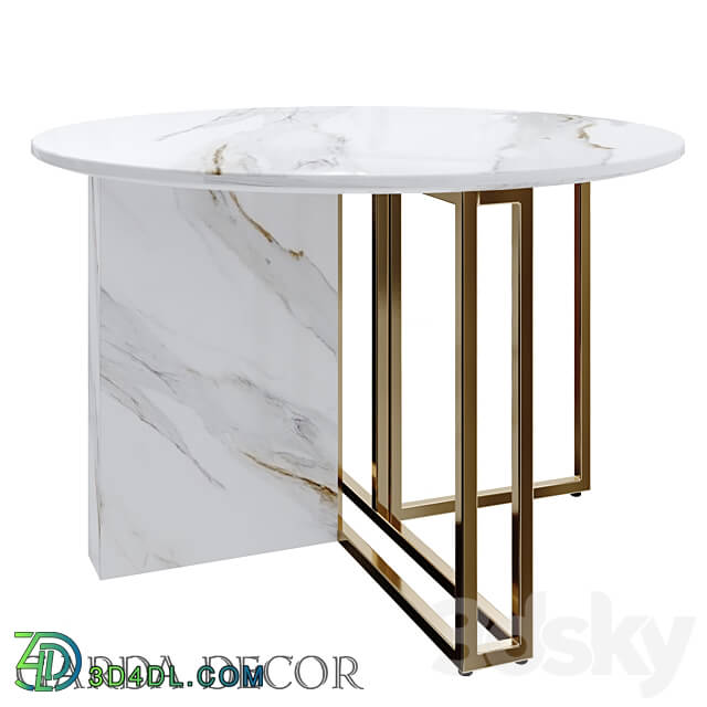 ROUND DINING TABLE ARTIFICIAL MARBLE 30F 1171 1 Garda Decor 3D Models 3DSKY