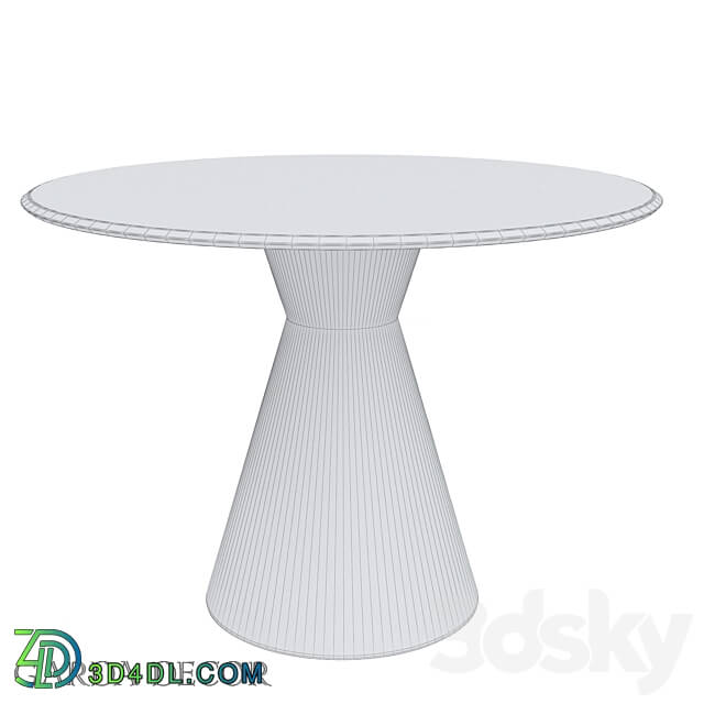 Table - DINING TABLE ROUND WHITE