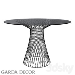 DINING TABLE METAL BLACK 46AS DT5019 BL Garda Decor 3D Models 3DSKY 