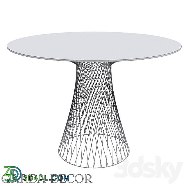 DINING TABLE METAL BLACK 46AS DT5019 BL Garda Decor 3D Models 3DSKY