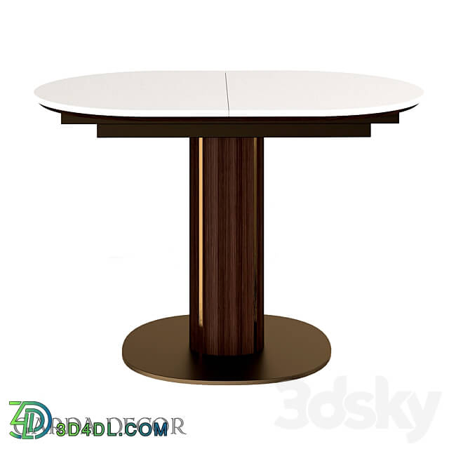 Table - FOLDING DINING TABLE WITH CERAMIC INSERT 77IP-DT877-1 Garda Decor