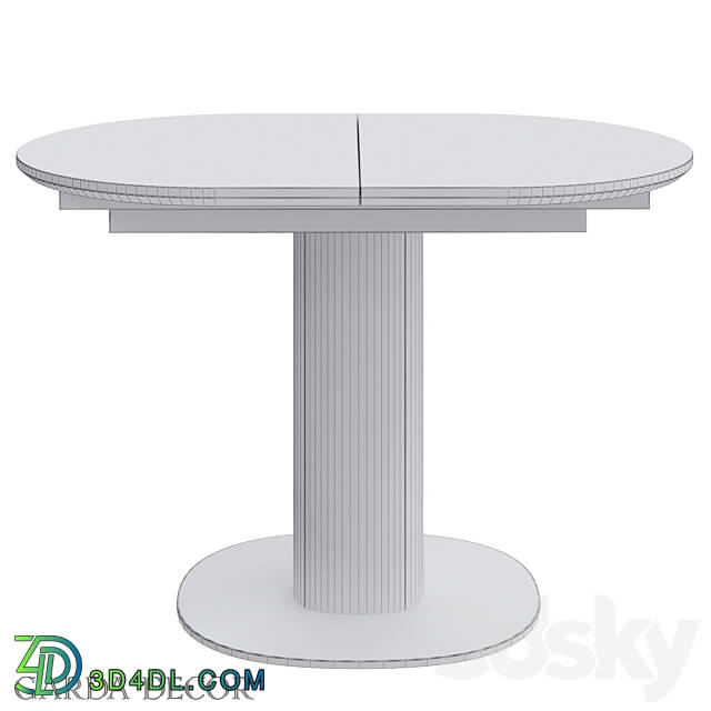 Table - FOLDING DINING TABLE WITH CERAMIC INSERT 77IP-DT877-1 Garda Decor