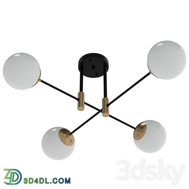 FIDEL PL4 BLACK Pendant light 3D Models 3DSKY