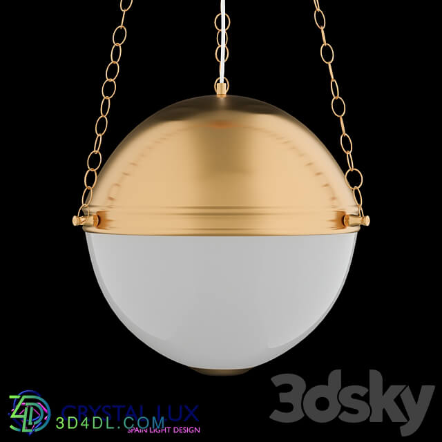 GUSTAVO SP3 BRONZE CHROME Pendant light 3D Models 3DSKY