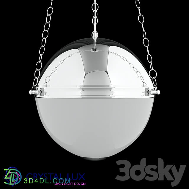 GUSTAVO SP3 BRONZE CHROME Pendant light 3D Models 3DSKY
