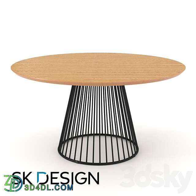 Dining table Bernard D140 3D Models 3DSKY