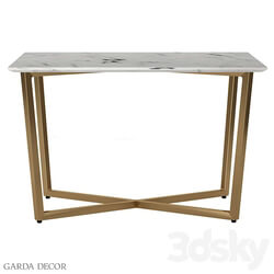 DINING TABLE RECTANGULAR WHITE ARTIFICIAL MARBLE 33FS DT19F335 BBS Garda Decor Table 3D Models 3DSKY 