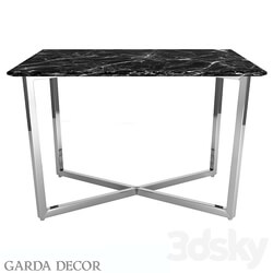 DINING TABLE RECTANGULAR BLACK ARTIFICIAL MARBLE 33FS DT19F335 BS Garda Decor 3D Models 3DSKY 