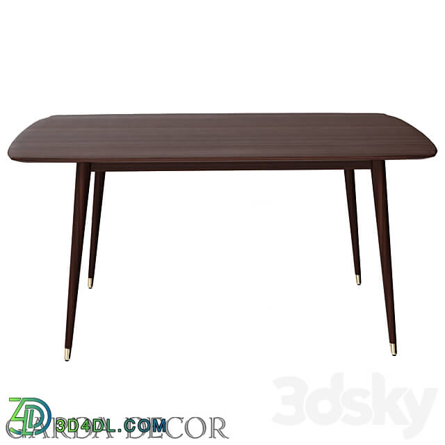 Table - Dining Table Rectangular Brown 77 Ip-Dt605 Garda Decor