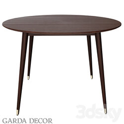 Dining Table Round Brown 77 Ip Dt605 Br Garda Decor 3D Models 3DSKY 