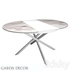 ROUND DINING TABLE CERAMIC WHITE 83MC 1907DT WH Garda Decor 3D Models 3DSKY 