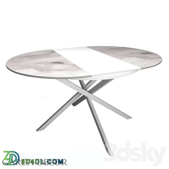 ROUND DINING TABLE CERAMIC WHITE 83MC 1907DT WH Garda Decor 3D Models 3DSKY