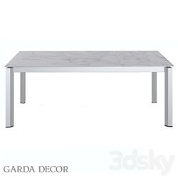 Table - Dining Table Ceramic White 83 Mc 1948 Dt Wh Garda Decor 