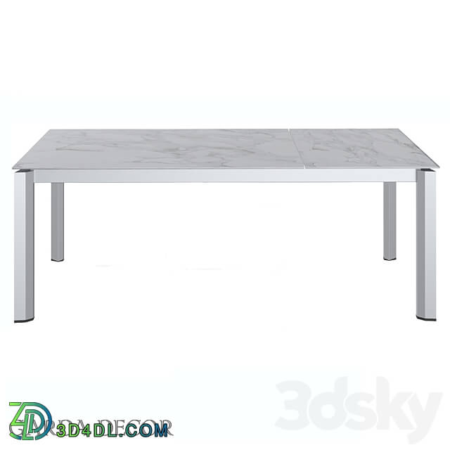 Table - Dining Table Ceramic White 83 Mc 1948 Dt Wh Garda Decor